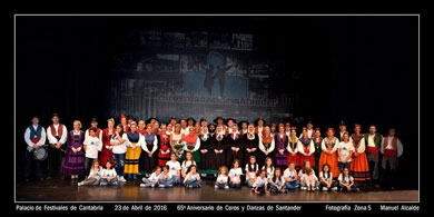 Éxito de organización y público en el 65 Aniversario de Coros y Danzas de Santander