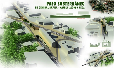 El Ayuntamiento de Santander construirá el paso inferior General Dávila y Alonso  Vega