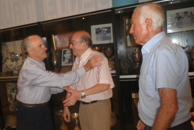 Reencuentro Martín Piñera-Julio Jiménez en el museo Vicente Trueba