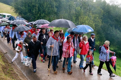 El presidente acudió un año más a la festividad de San Cipriano en Cartes