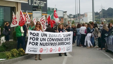 No llega al 50% el paro de los trabajadores del telemarketing en Cantabria
