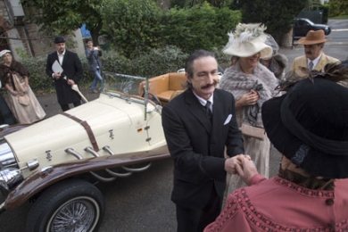 El rey Alfonso XIII visita el Colegio Agapito Cagiga de Revilla de Camargo