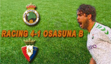 El Racing cumple ante su afición goleando en la segunda parte a Osasuna 