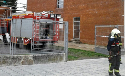 Desalojado el IES Valentín Turienzo de Colindres por un incendio en las obras de un edificio anexo