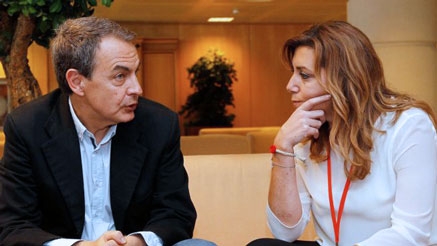 Así &quot;castigaba&quot; Susana Díaz a Zapatero cuando éste ya había salido de Moncloa
