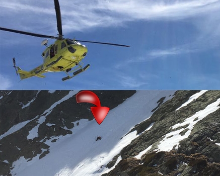 Rescate de un montañero con posible fractura de tibia y peroné en Peña Prieta