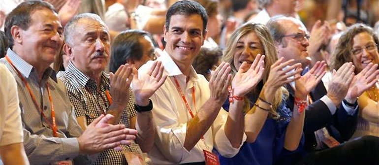 Sánchez lanza tras el Congreso un nuevo PSOE: sin barones, de izquierdas y contra el PP 