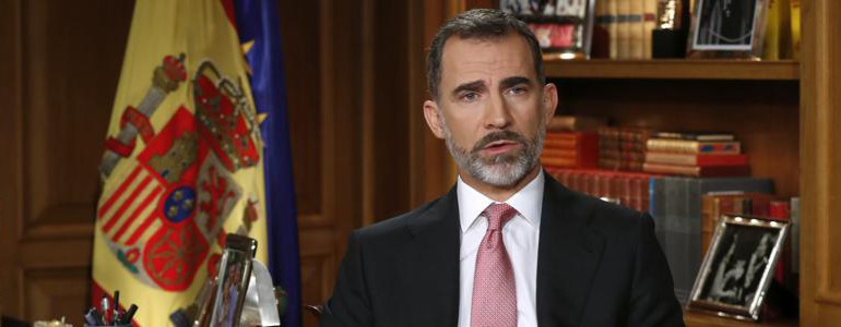 El Rey: "En Cataluña han vulnerado de forma sistemática las normas, demostrando una deslealtad inadmisible"