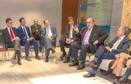Oria se reúne con CEOE-CEPYME y Banco Santander para conocer la &lsquo;Primera Experiencia Exportadora&rsquo; 