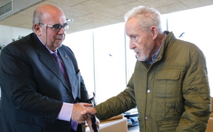 Oria recibe a Antonio Díaz de Paz, autor del libro 'El Bosque Atlántico de Cantabria en la Historia'