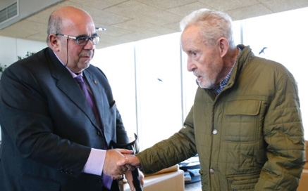 Oria recibe a Antonio Díaz de Paz, autor del libro &#39;El Bosque Atlántico de Cantabria en la Historia&#39;