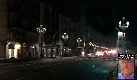 Destrozada la iluminación en Santander
