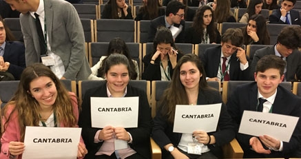 La Salle de Santander participa en el programa Modelo de Parlamento Europeo