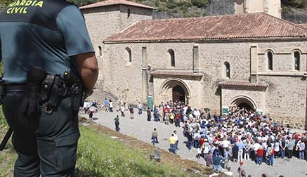 Guardia Civil: cien efectivos hasta este domingo para la seguridad del cierre de la Puerta del Perdón 