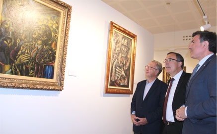 Pisano convierte a Torrelavega en ‘referente’ de la obra de este pintor de la posguerra