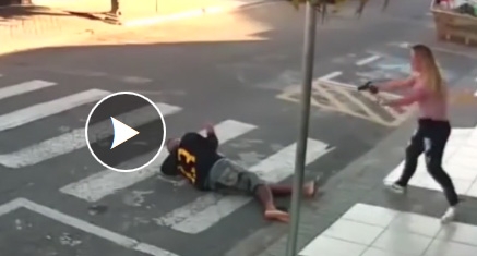 Una policía mata a un ladrón en plena calle ante varios testigos