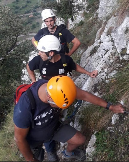 Rescatada una mujer en la vía ferrata La Hermida