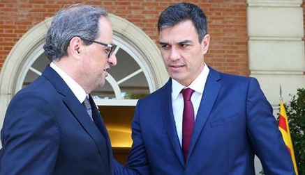 Torra dice no al &#39;plan Sánchez&#39; e insiste en un nuevo referéndum para Cataluña