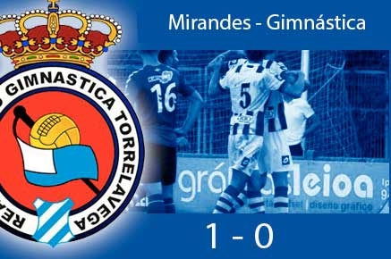 Un gol del Mirandés mantiene a la Gimnástica en puestos de descenso