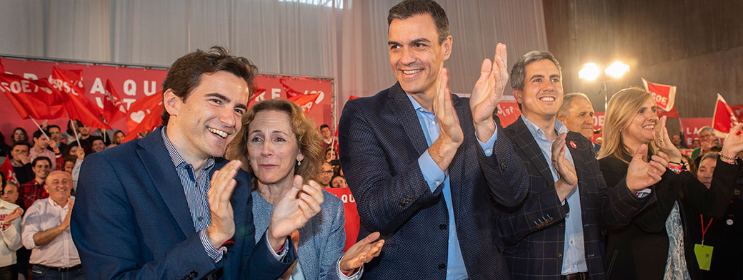 Sánchez, en Santander, convencido de que &quot;el PSOE va a ganar las elecciones en Cantabria y en España&rdquo;