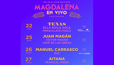 Manuel Carrasco, Texas, Aitana y Juan Magán, cabezas de cartel este verano en La Campa