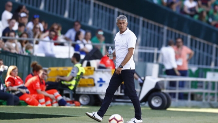 Quique Setién deja de entrenar al Real Betis después de su gran triunfo en el Bernabéu