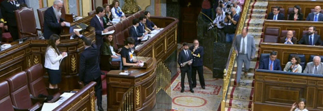 Arranca la sesión constitutiva en el Congreso con el protagonismo de los políticos presos catalanes