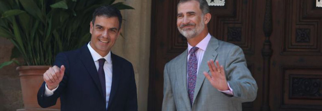 El Rey, de vacaciones en Mallorca, presiona para que haya un pacto que evite la repetición electoral