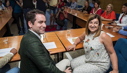 García Egea expresa el "respaldo total" y "apoyo" de la Dirección nacional a Buruaga