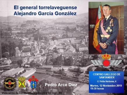 Conferencia de Pedro Arce sobre vida y trayectoria del general del Aire Alejandro García González