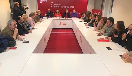 El PSOE cántabro muestra su respaldo a Sánchez en el proceso de negociaciones para formar Gobierno