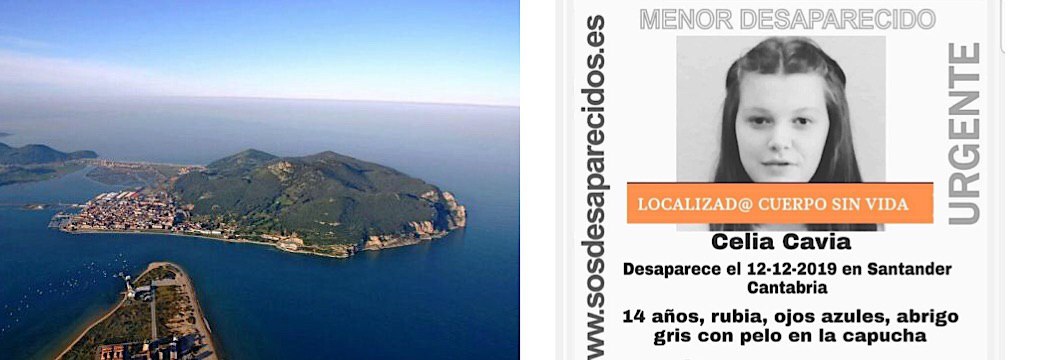 El cuerpo encontrado en la costa de Santoña pertenece a Celia Cavia, la menor desaparecida en Santander el pasado jueves
