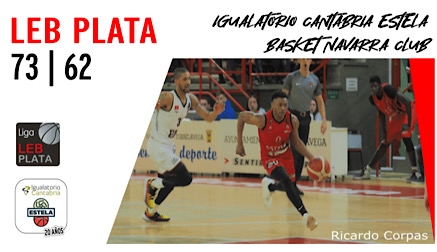 El Igualatorio Cantabria Estela vence al Basket Navarra en el cierre de la primera fase