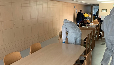La UME vuelve a Cantabria para desinfectar residencias e impartir formación a bomberos y voluntarios