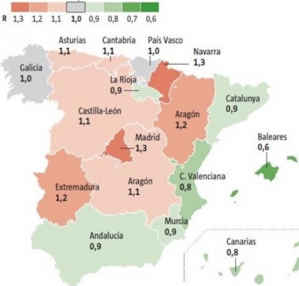 Estudios del Instituto Carlos III apuntan a que la epidemia en Cantabria está en fase expansiva
