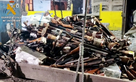 La Guardia Civil de Cantabria ha destruido esta semana más de tres toneladas de armas