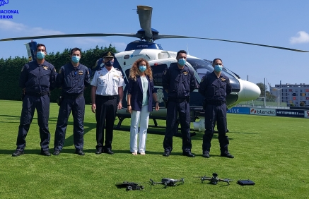 Reforzada la seguridad de Santander y Torrelavega con un helicóptero y dos Drones