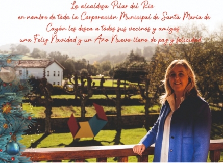 Felicitación navideña de Pilar del Río, alcaldesa de Santa María de Cayón