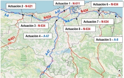 Aprobadas por Madrid obras de mejora de ocho intersecciones en varias carreteras de Cantabria