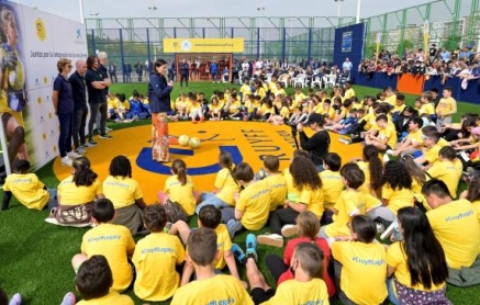 Inaugurada la ‘Cruyff Court ' del Barrio Pesquero que ha tenido un costo de 135.000 euros
