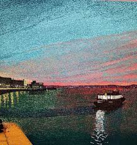 Arturo Casanueva muestra el resplandor de la bahía de Santander a través de una serie de obras que indagan en su variedad cromática