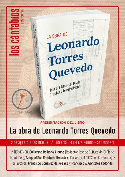 Presentación, hoy, en la librería Gil de una biografía actualizada de Torres Quevedo