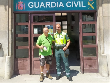 Un peregrino que fue rescatado por la Guardia Civil de Laredo agradece la ayuda recibida