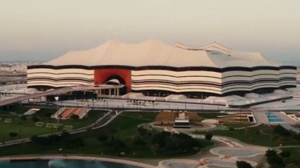 Así es el estadio donde esta tarde se juega el primer partido del mundial en Qatar