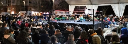 El festival Rock&Wrestling abarrota la plaza Margarita de Bezana con más de 1000 asistentes