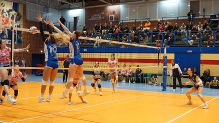 Contundente victoria del Leganés contra el Voley Torrelavega