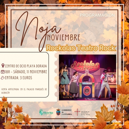 El Centro de Ocio Playa Dorada acogerá el espectáculo Rockolas Teatro Rock el 11 de noviembre